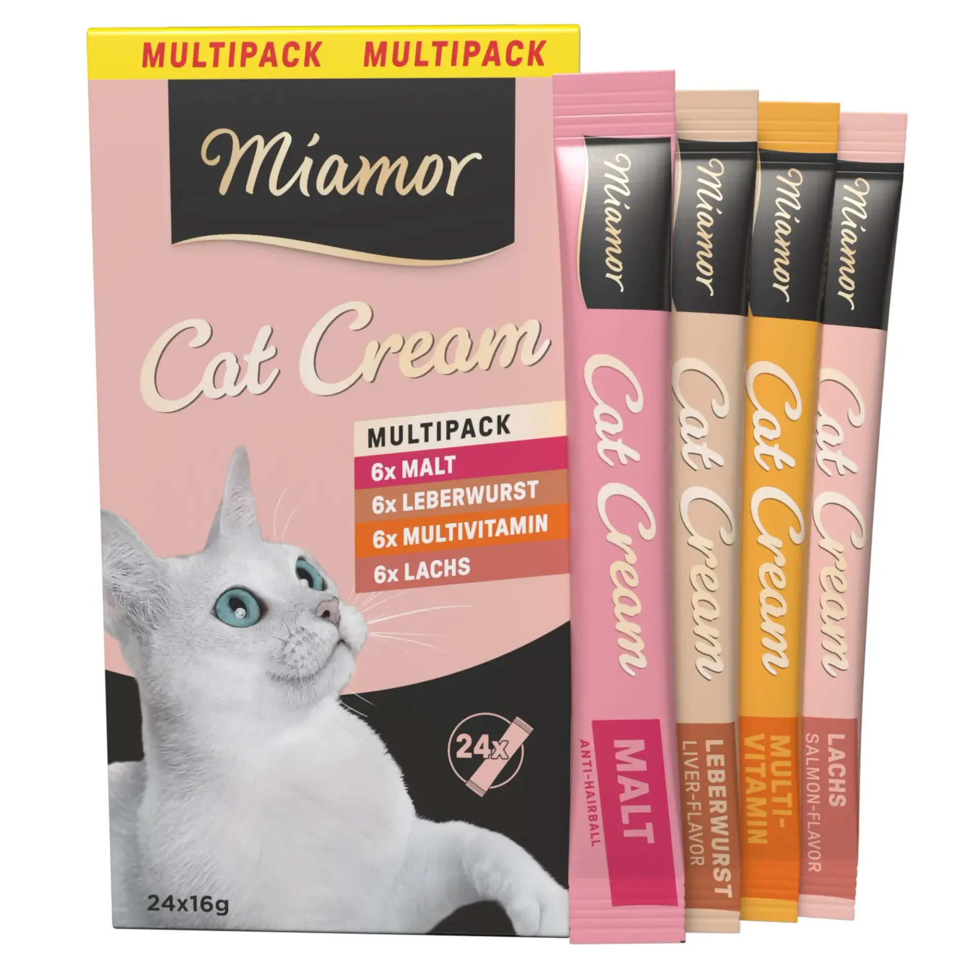 Miamor Cat Snack Cream Vielfalt Multipack 24x16g