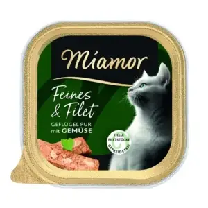 Miamor Feines & Filet - Geflügel Pur & Gemüse 100g