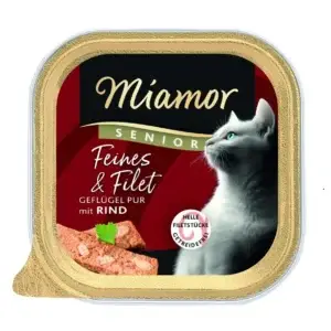 Miamor Feines & Filet Senior - Geflügel Pur & Rind 100g