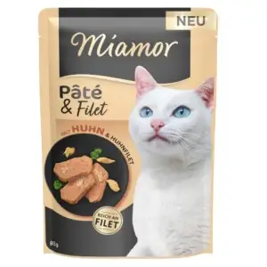 Miamor Pate + Filet mit Huhn 85g