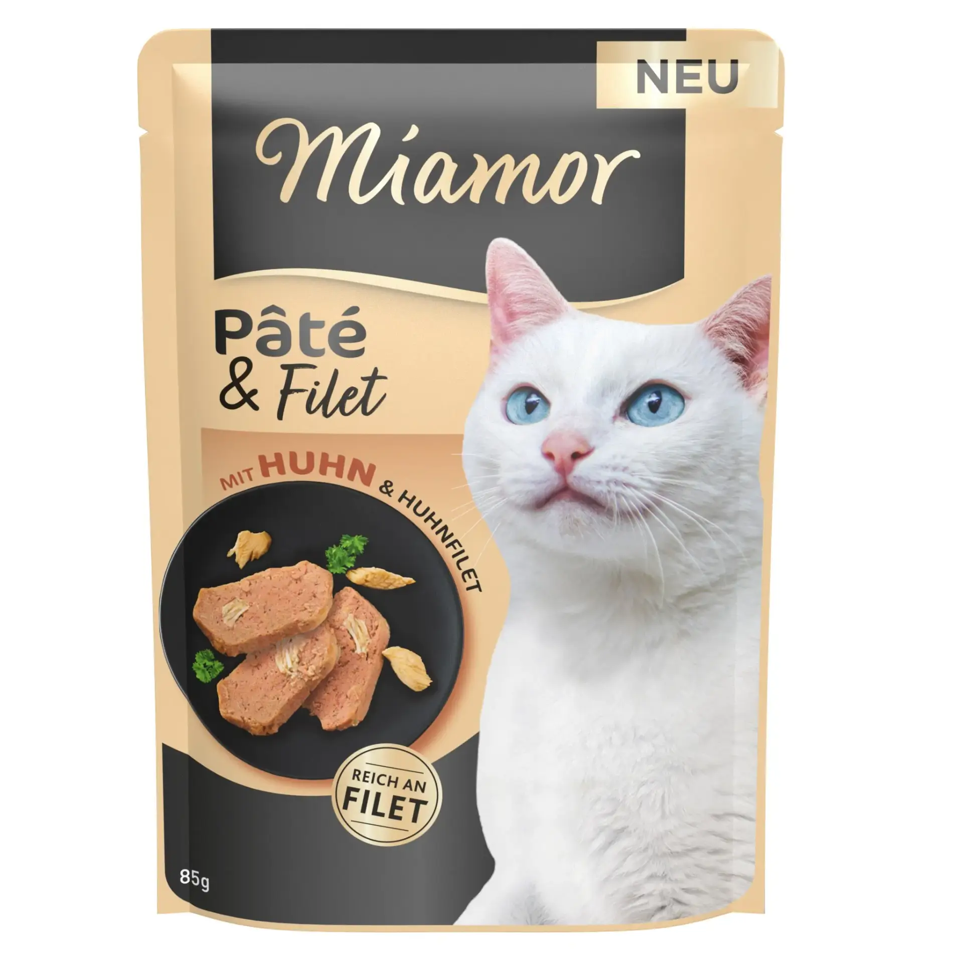 Miamor Pate + Filet mit Huhn 85g
