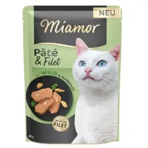 Miamor Pate + Filet mit Wild 85g