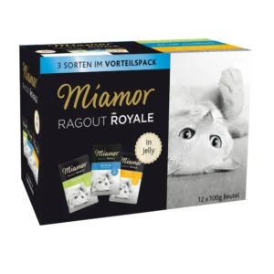 Miamor Ragout Royale in Jelly - Multibox Adult in 3 Sorten (Huhn, Thunfisch, Kaninchen)  12x100g