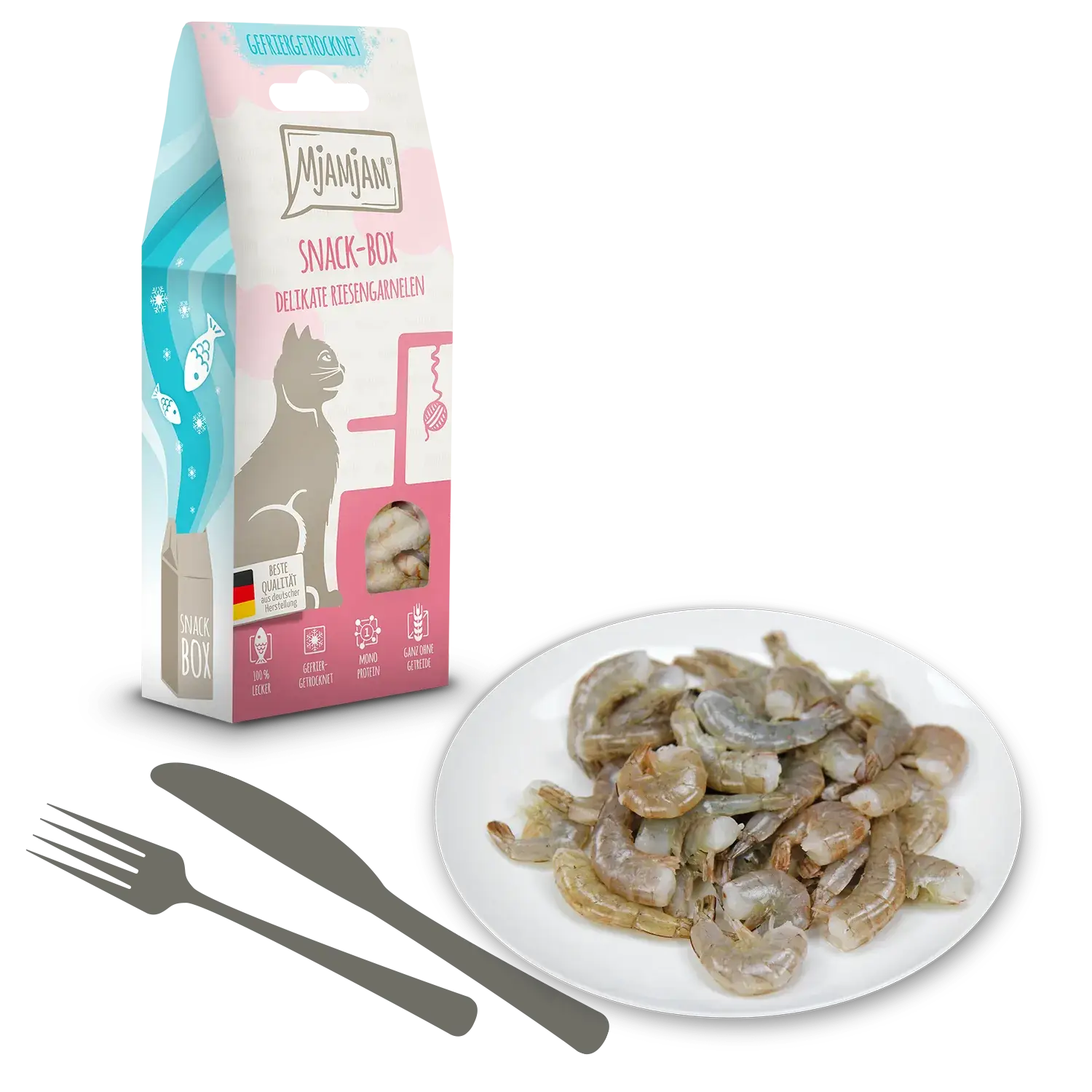 Mjamjam - Snack Box - Delikate Riesengarnelen 25g – Bild 2