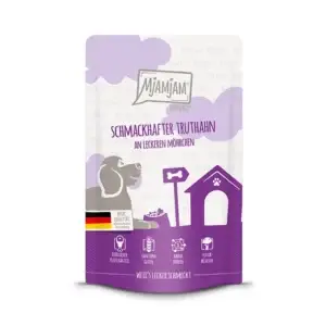 Mjamjam Dog - Quetschie - schmackhafter Truthahn an leckeren Möhrchen 125g