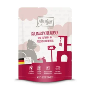 Mjamjam - Quetschie kulinarischer Hirsch und Truthahn an frischen Cranberries - 300g