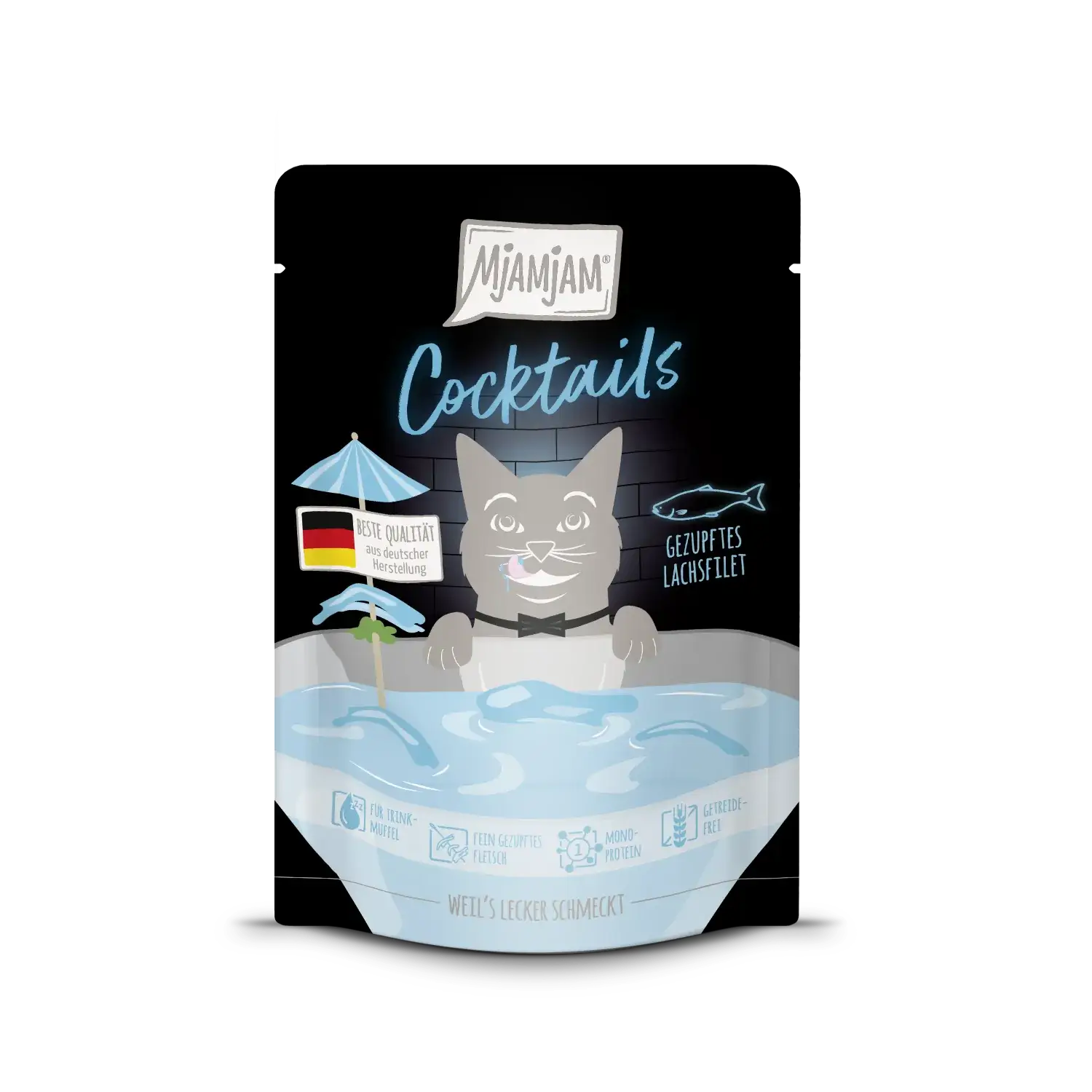 Mjamjam - Cocktail - gezupftes Lachsfilet 40g
