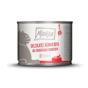Mjamjam Delikates Hühnchen an fruchtigen Erdbeeren - 200g