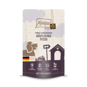 Mjamjam Dog - Quetschie Purer Fleischgenuss - Köstliches Pferd PUR