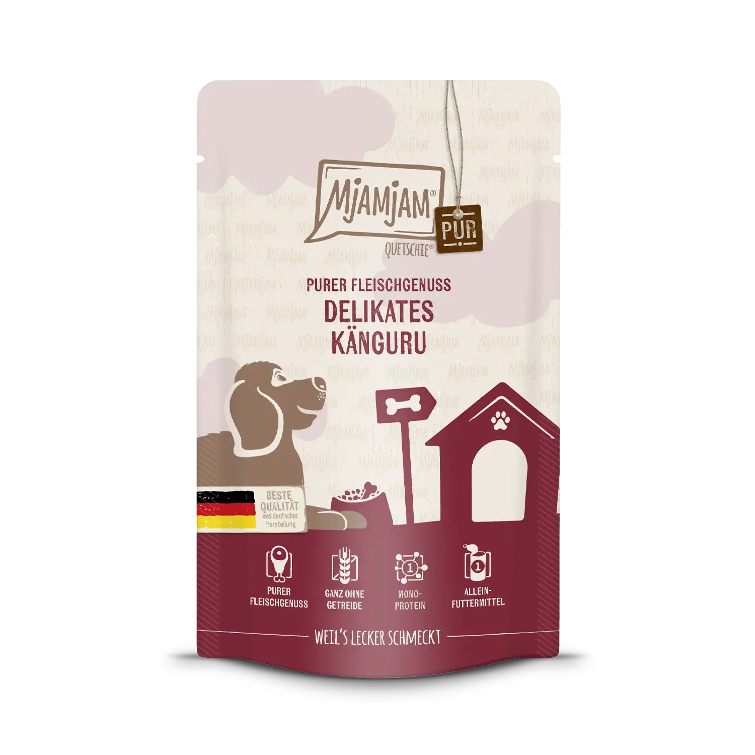 Mjamjam Dog - Quetschie Purer Fleischgenuss - delikates Känguru pur