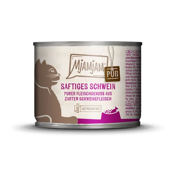 Mjamjam - Purer Fleischgenuss- saftiges Schwein pur 200g