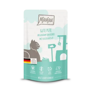 Mjamjam - Quetschie Gute Pute an gedämpftem Kürbis mit Katzenminze - 125g