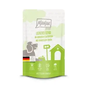 Mjamjam - Quetschie - leckeres Rind an gekochten Kartoffeln mit knackigen Erbsen 125g