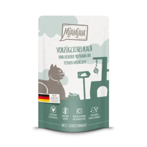 Mjamjam - Quetschie vorzügliches Kalb & Truthahn an leckeren Möhrchen - 125g