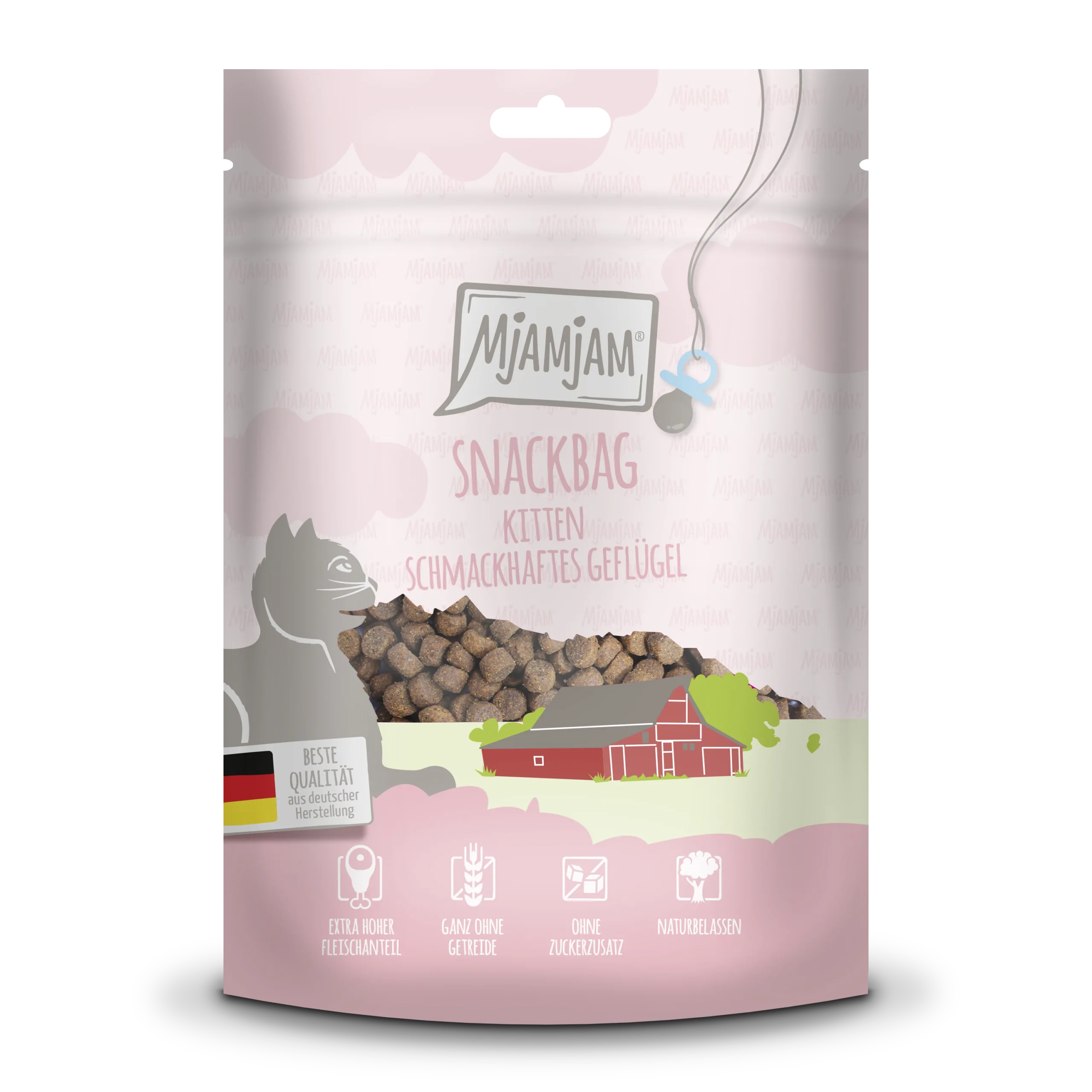 Mjamjam - Snackbag Kitten - schmackhaftes Geflügel 125g