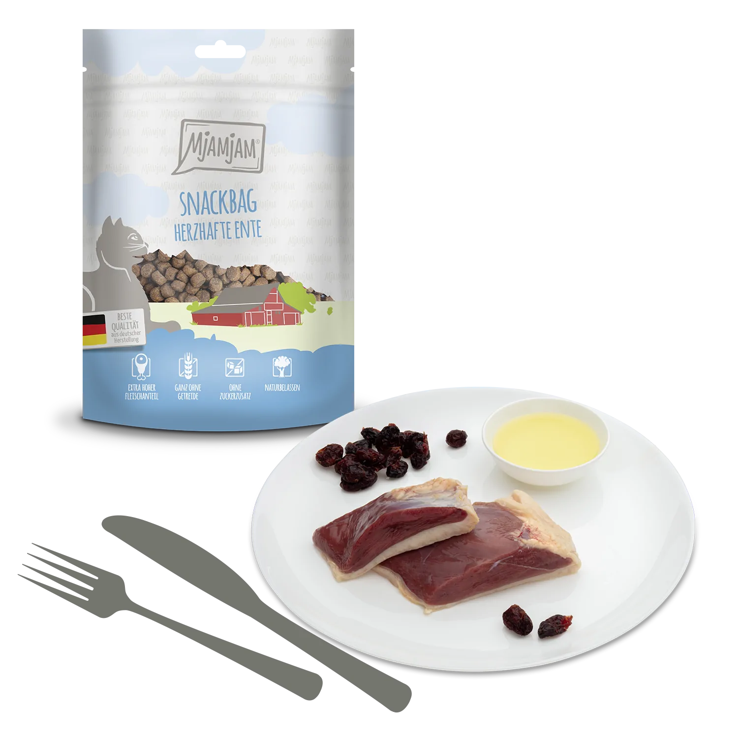 Mjamjam - Snackbag - herzhafte Ente 125g – Bild 2