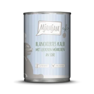 Mjamjam - blanchiertes Kalb mit leckeren Möhrchen an Soße - Dose - 380g