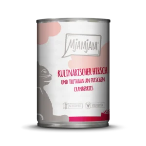 Mjamjam - kulinarischer Hirsch und Truthahn an frischen Cranberries - 400g