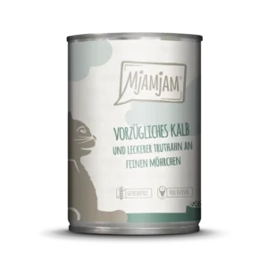 Mjamjam - vorzügliches Kalb & Truthahn an leckeren Möhrchen - 400g