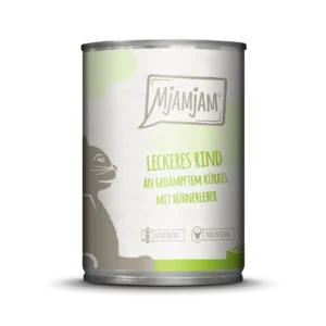 Mjamjam - leckeres Rind an gedämpftem Kürbis - 400g