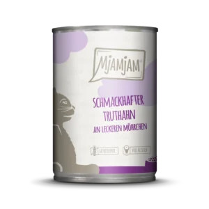 Mjamjam - schmackhafter Truthahn an leckeren Möhrchen - 400g