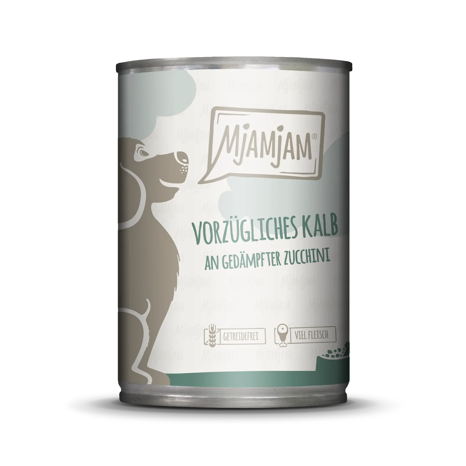 Mjamjam Dog - vorzügliches Kalb an gedämpfter Zucchini
