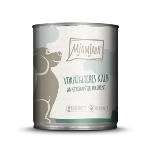 Mjamjam Dog - vorzügliches Kalb an gedämpfter Zucchini - 800g
