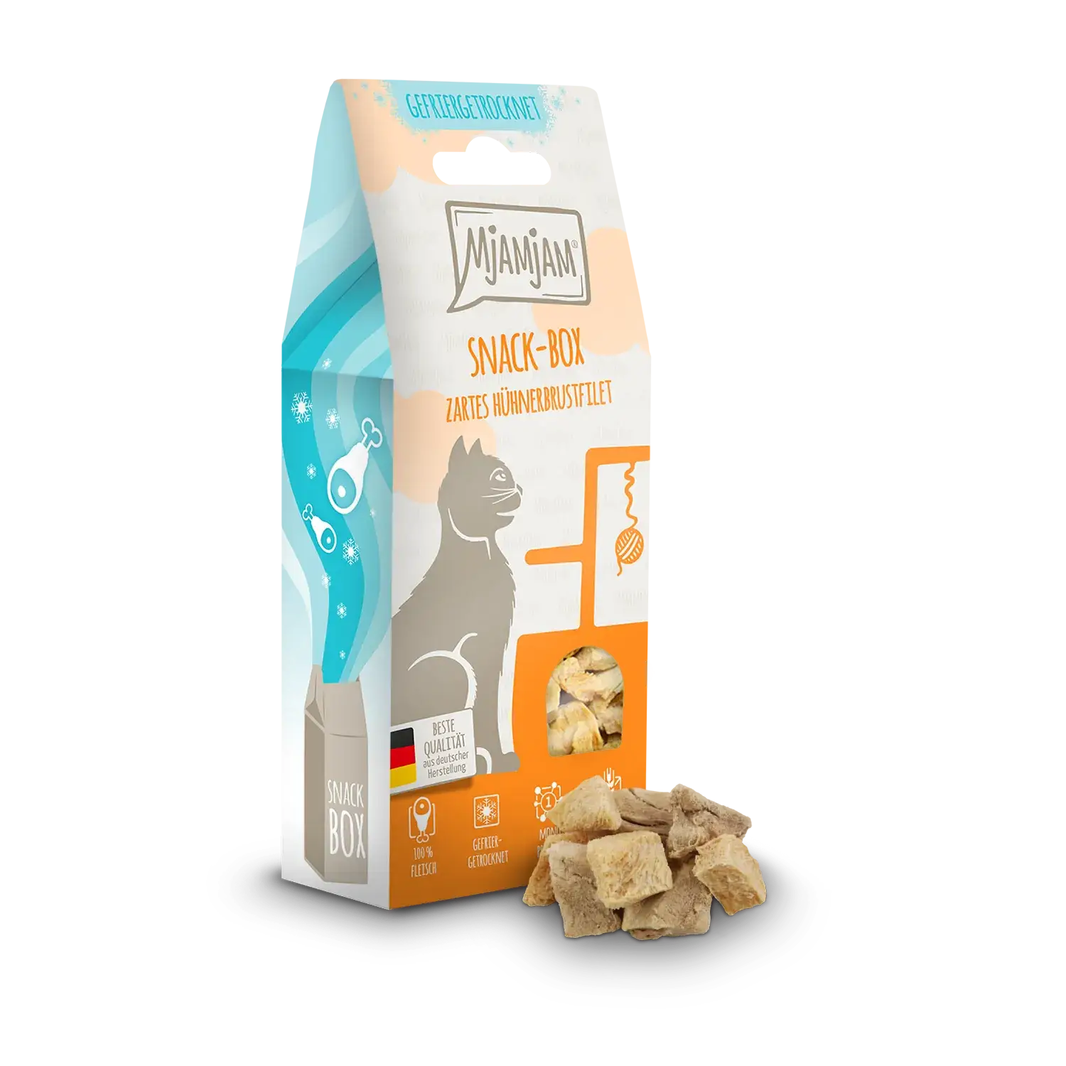 Mjamjam - Snack Box - zartes Hühnerbrustfilet 40g