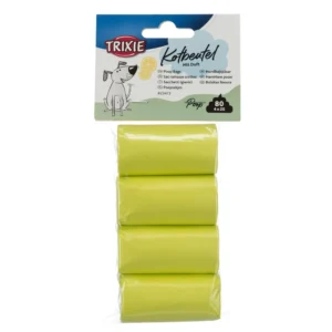 Trixie Hundekotbeutel mit Zitronenduft 4 Rollen à 20 Beutel