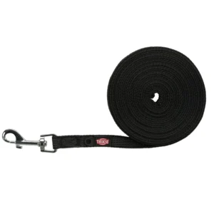 Trixie Schleppleine, gummiert - 5m, schwarz
