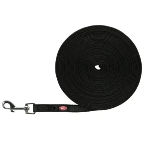 Trixie Schleppleine, gummiert - 10m, schwarz