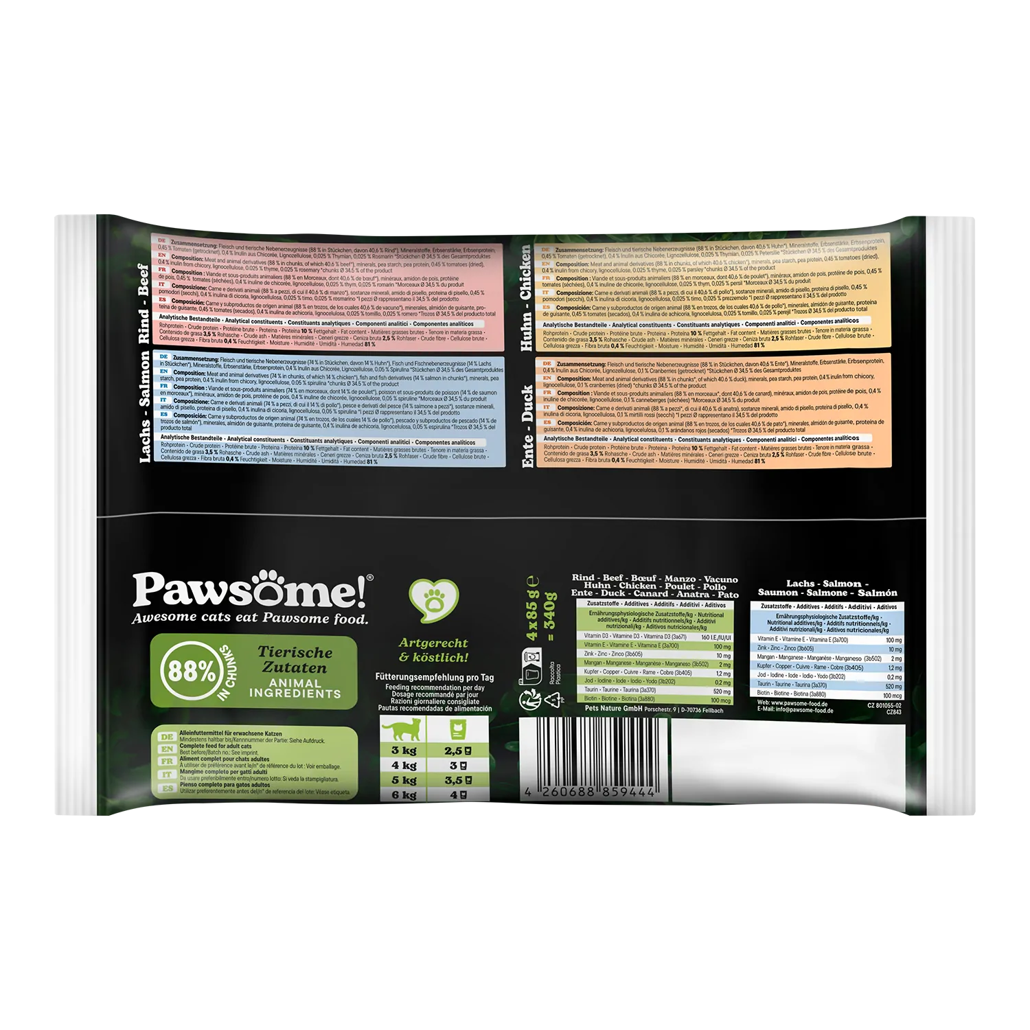 Pawsome! Adult 85g 4er Mixpack – Bild 2