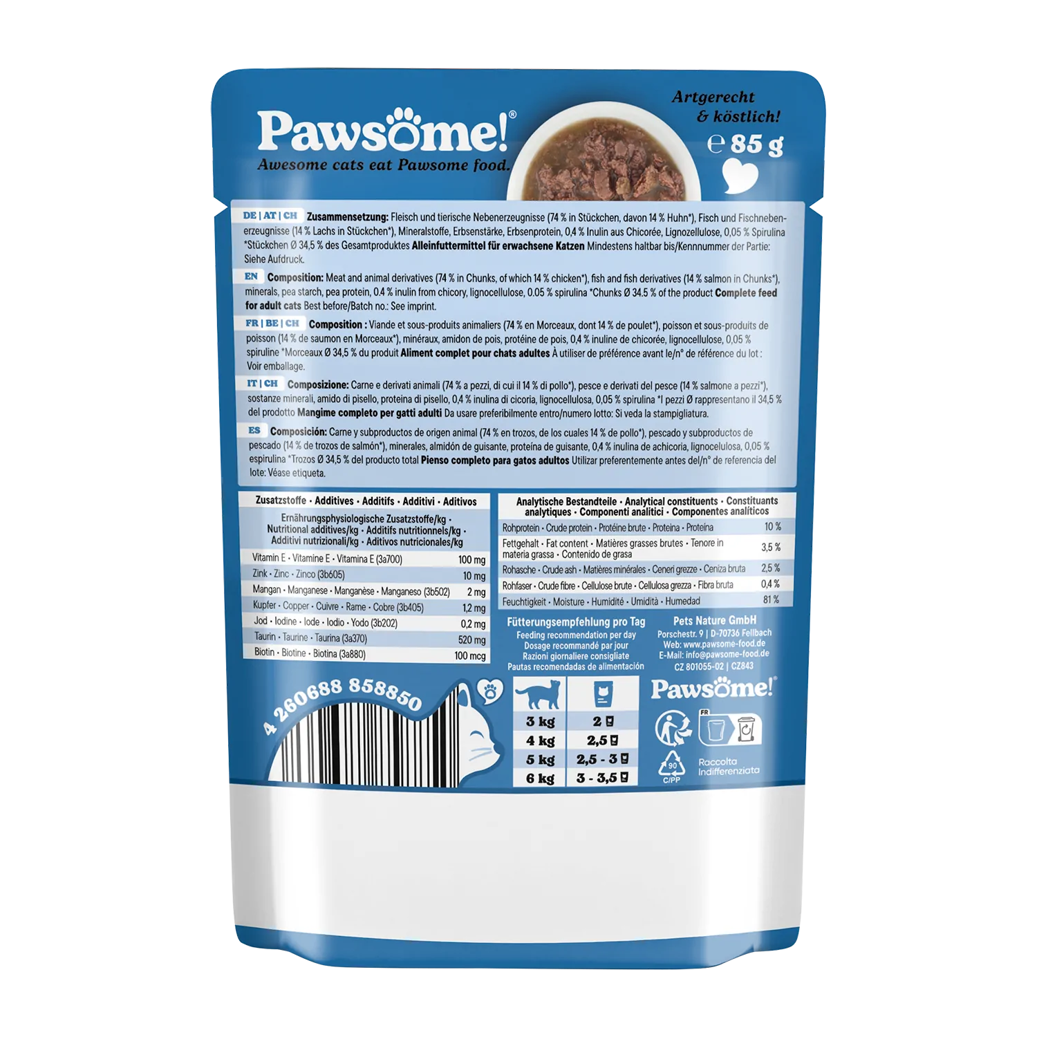 Pawsome! Adult Lachs 85g – Bild 2