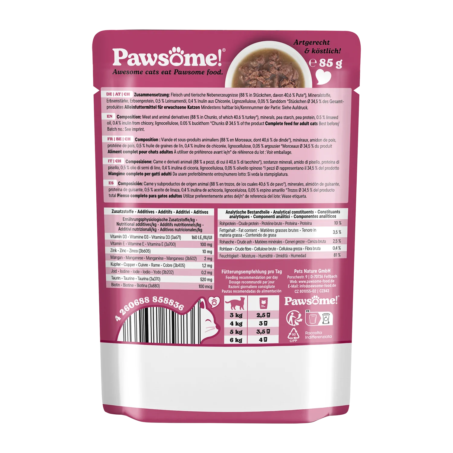 Pawsome! Adult Pute 85g – Bild 2