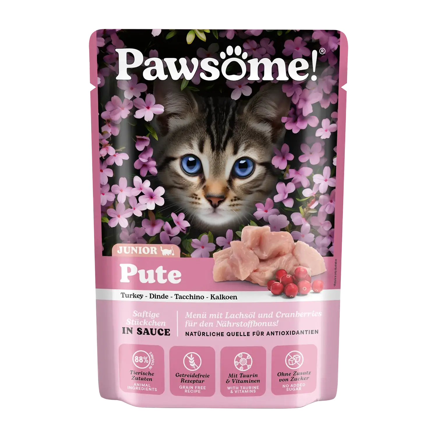 Pawsome! Kitten Pute 85g in Sauce