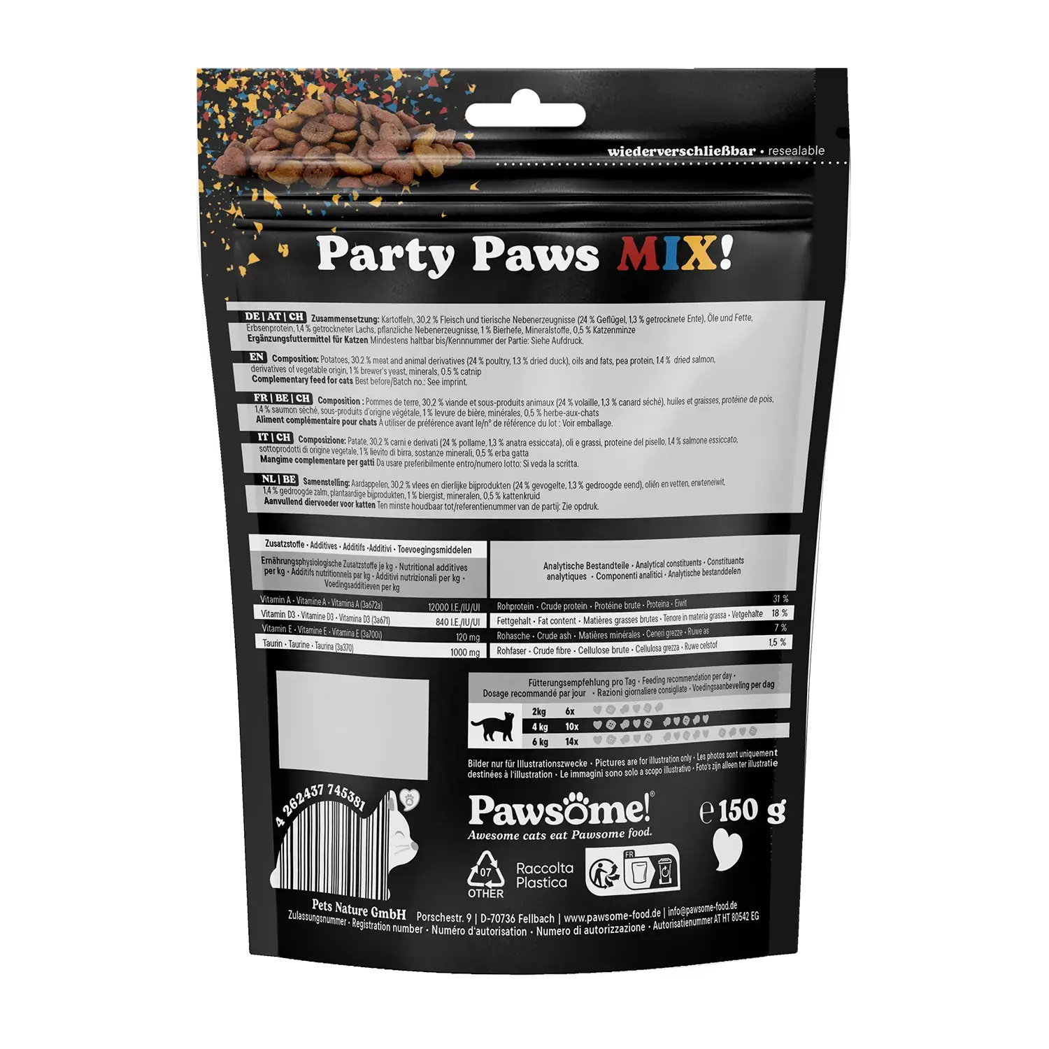 Pawsome!® Crunchy Party Paws Mix 150g – Bild 3