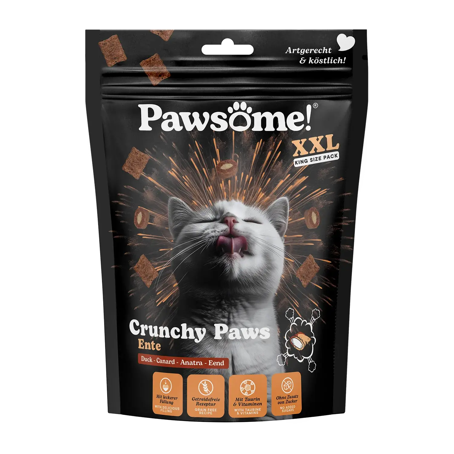 Pawsome!® Crunchy Paws Ente 150g