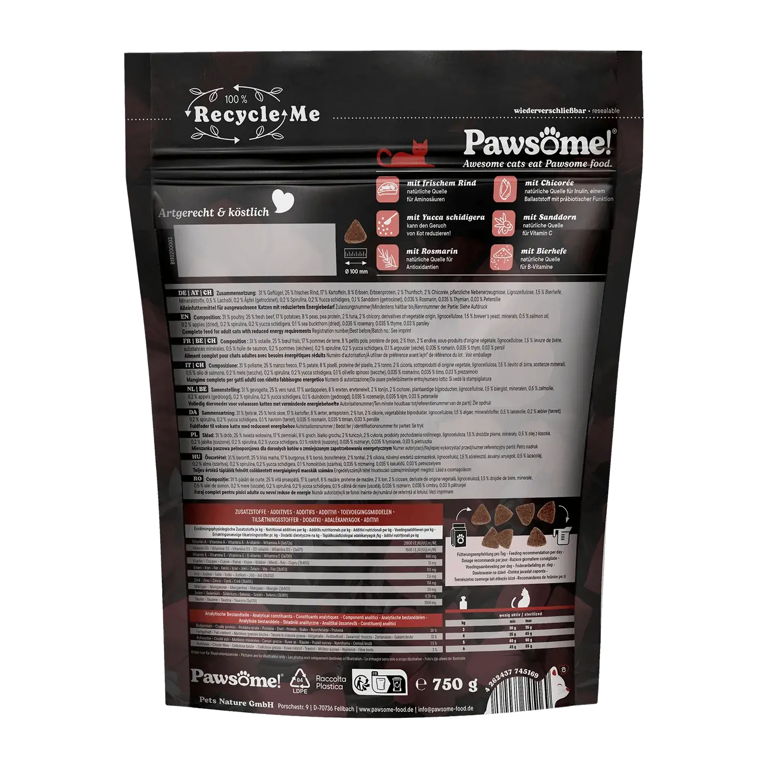 Pawsome!® Fresh & Dry Sterilized Rind 750g – Bild 3