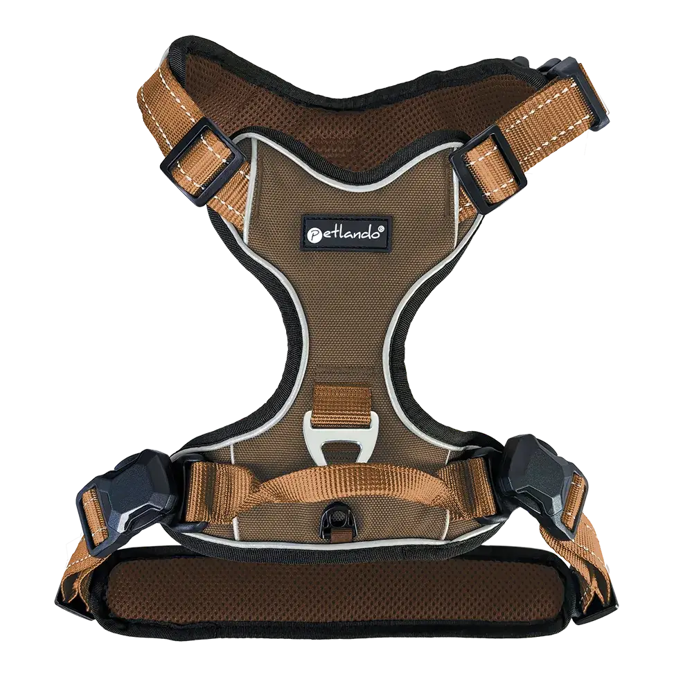 Petlando Magnetech Geschirr - Farbe: mokka/cognac