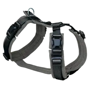 Petlando Magnetech Y-Comfort Geschirr - Farbe: anthrazit/schwarz