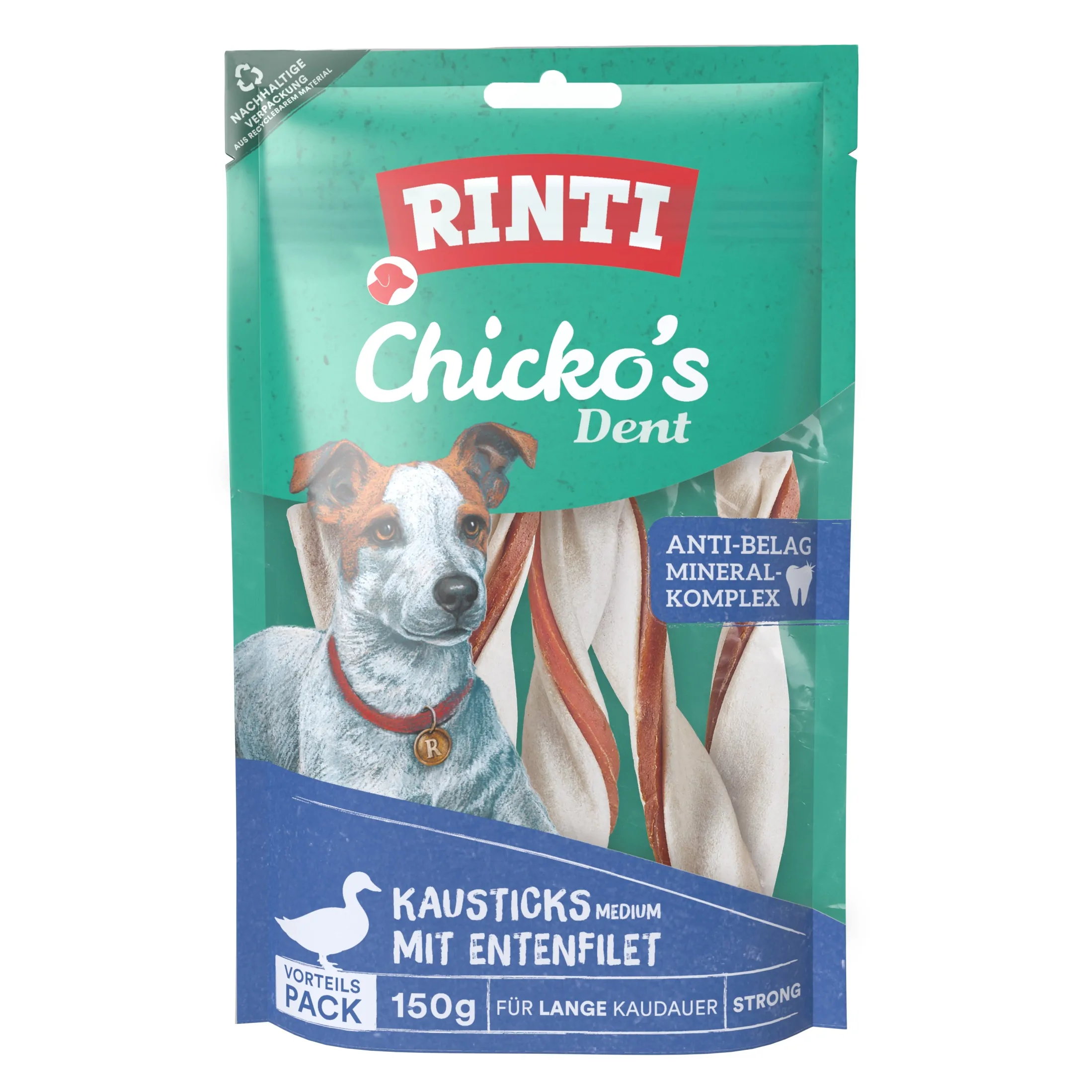 Rinti Chicko Dent Ente - Gedrehte Kausticks Medium 150g