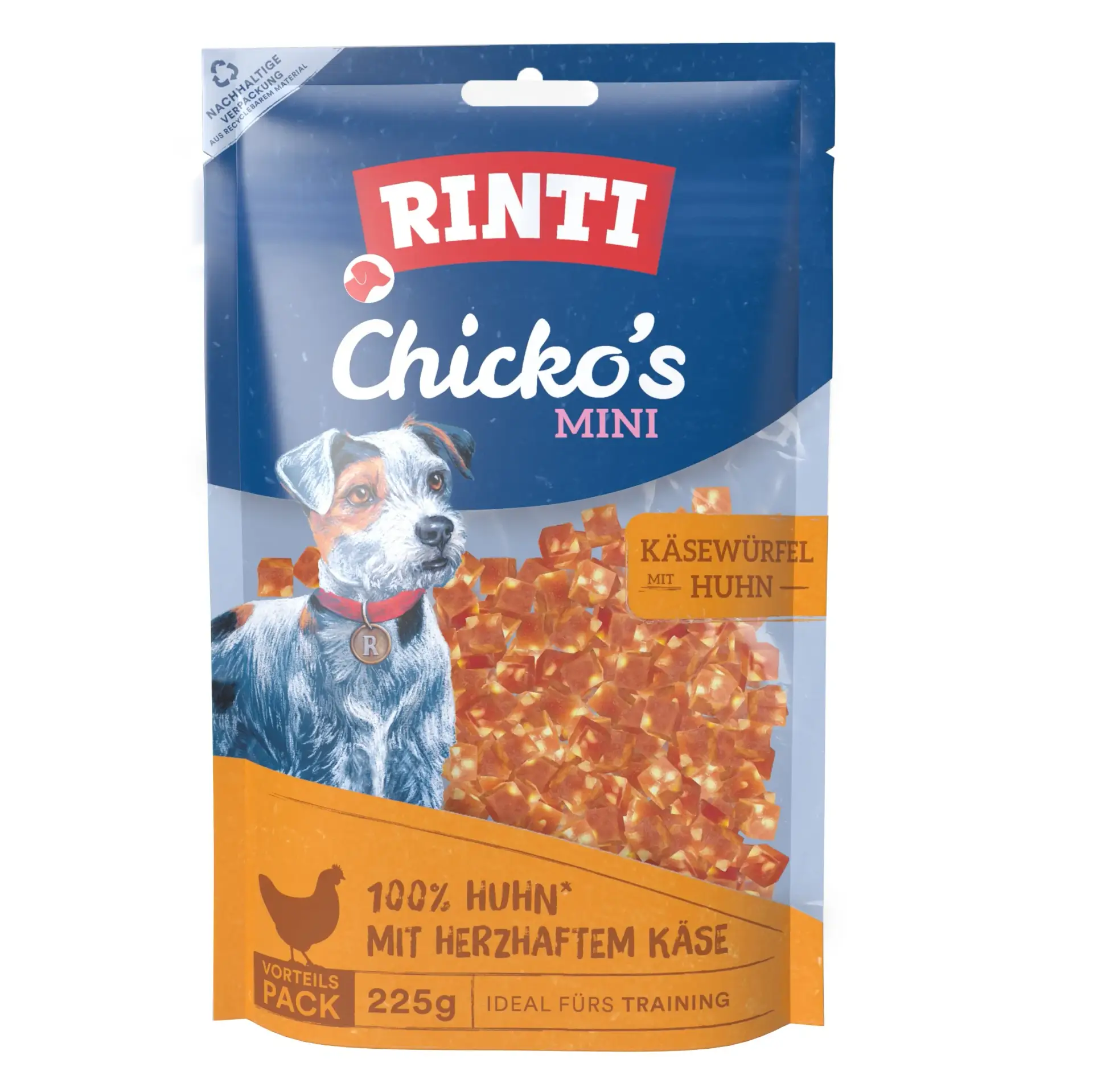 Rinti Chicko Mini Käsewürfel Huhn 225g