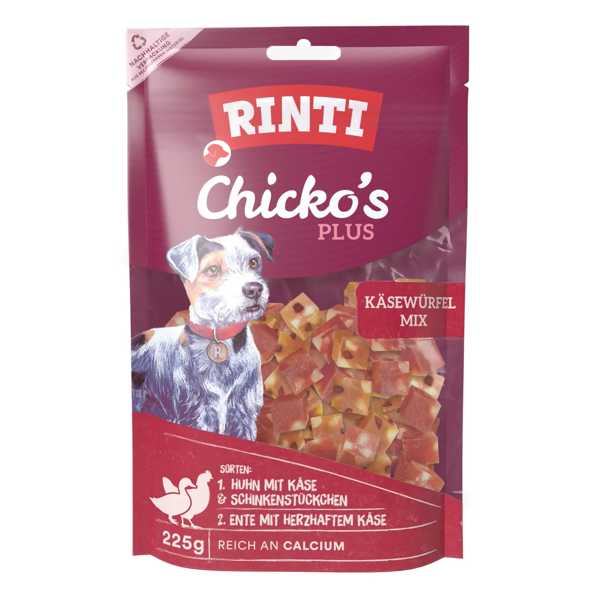 Rinti Chicko Plus Käsewürfelmix 225g