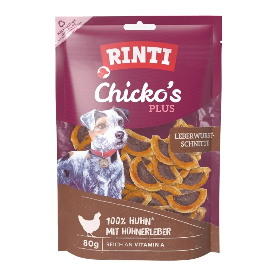 Rinti Chicko Plus Leberwurstschnitten 80g