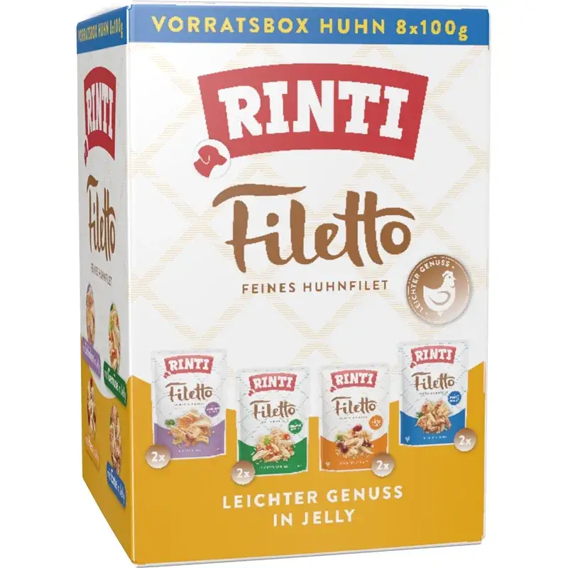 Rinti Filetto Vorratsbox Huhn 8x100g