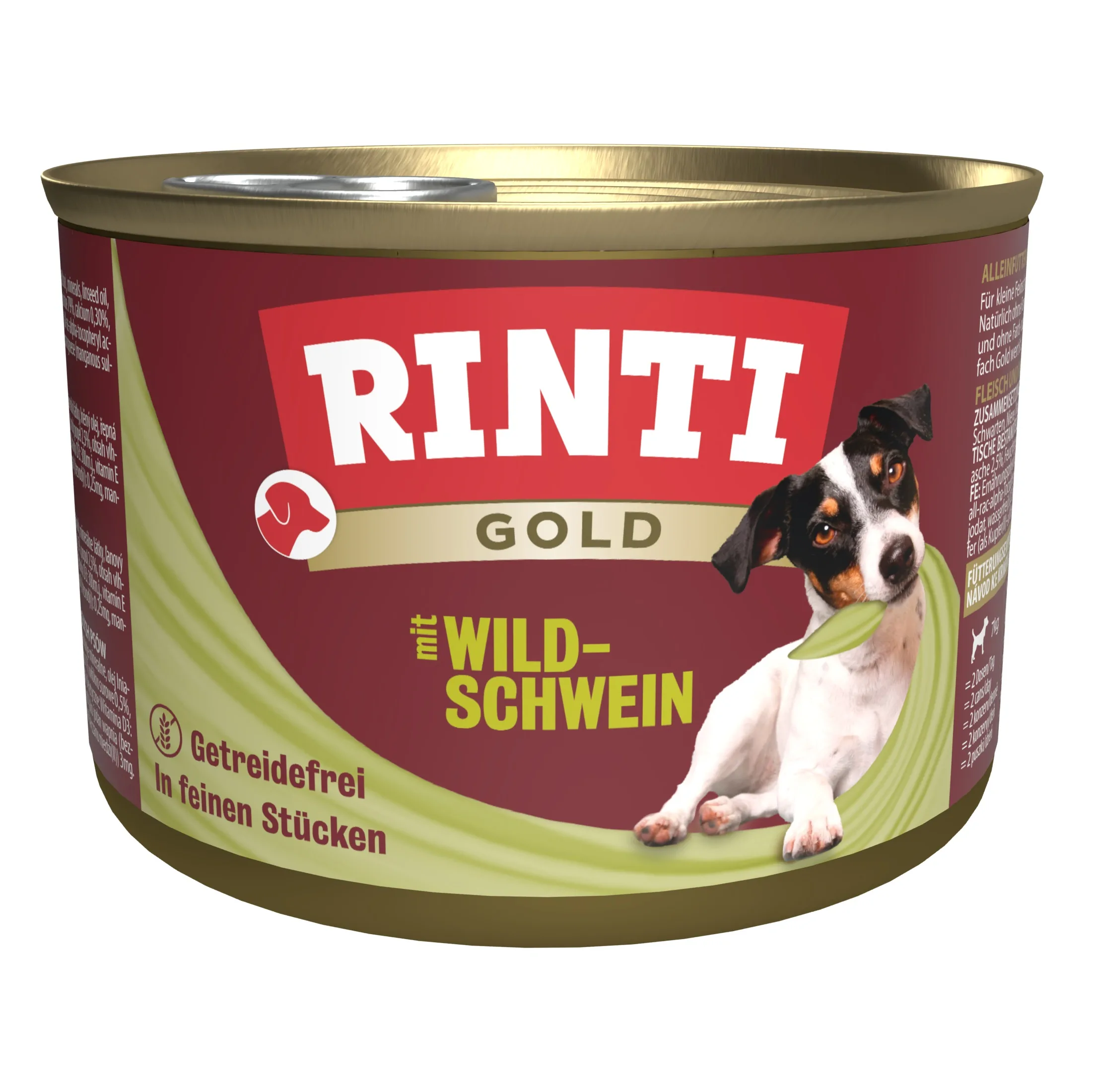 Rinti Gold mit Wildschwein 185g - Dose