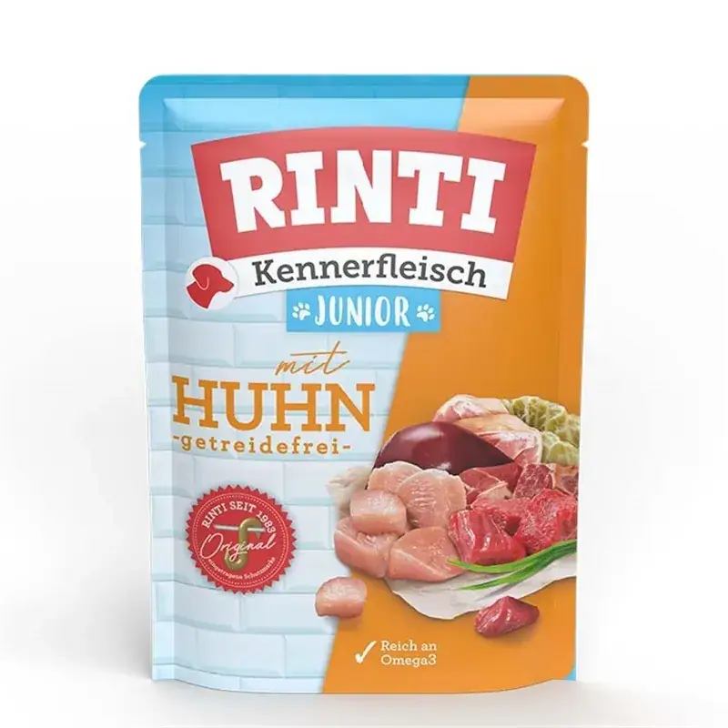 Rinti Kennerfleisch - Junior Huhn 400g (Pouch)