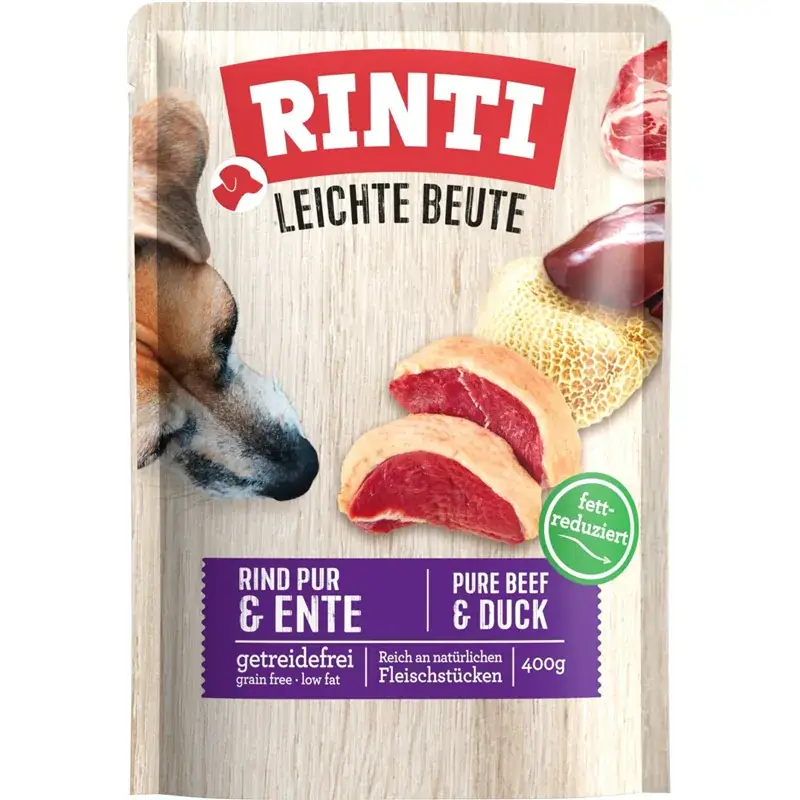Rinti Leichte Beute - Rind Pur + Ente 400g (Beutel)