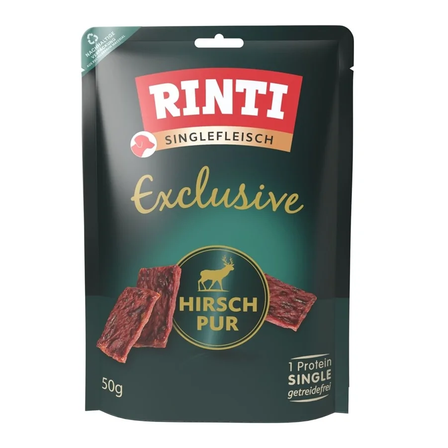 Rinti Singlefleisch Exclusive Hirsch pur 50g