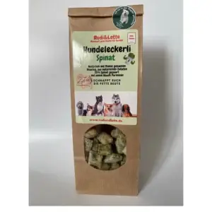 Rudi&Lotte - Hundeleckerli Spinat Knacker 100g
